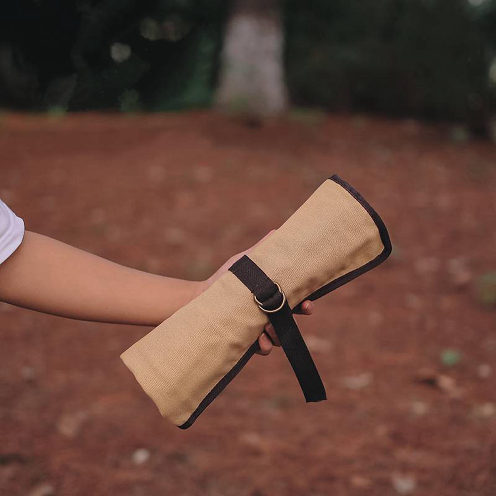 Camping Cooking Utensil Bag - Przenośny organizer na przybory kempingowe, zwijany