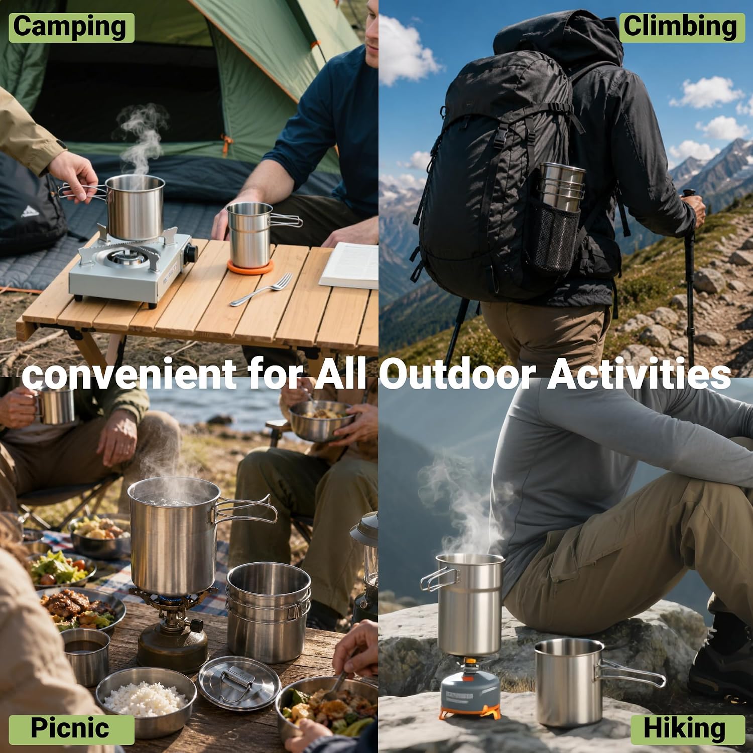Składane kubki kempingowe, nac – Camping Cooking And Eating recenzja i cena