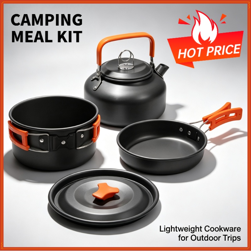Zestaw do gotowania na kemping – Camping Cooking Set With Bag recenzja i cena